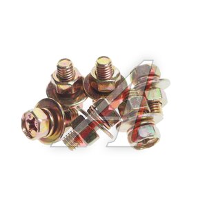 Болт М6.0x1.0х16.0 с гайкой, шайбой и гровером набор 6шт. MASUMA BJ-009