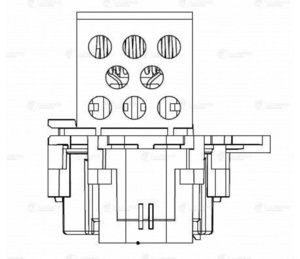 Реле PEUGEOT 107,206,307 CITROEN С1,C4,Berlingo включения вентилятора LUZAR LFR20307, QF25A00055, 1308.CN