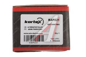 Шкив VOLVO S80 (06-) генератора обгонный KORTEX KAP021, APS-010, 30667682