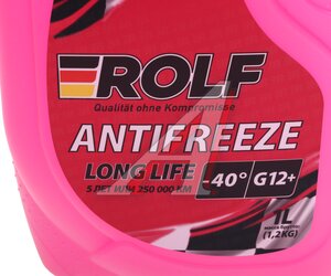 Антифриз красный -40C 1л G12+ ROLF 70011, ROLF G-12+