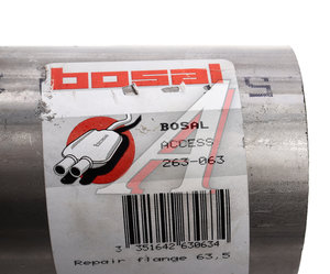 Фланец трубы глушителя ремонтный d=63.5мм BOSAL 263-063