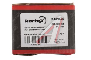 Муфта FORD Focus генератора обгонная KORTEX KAP034, 535018110, 30667067