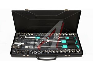Набор головок 1/2" ,1/4",3/8" 58 предметов WHIRLPOWER 255100005
