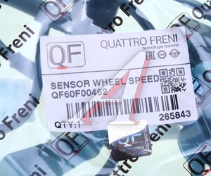 Датчик АБС MAZDA 6 (GH) колеса переднего правого QUATTRO FRENI QF60F00462, GS1D-43-70XA