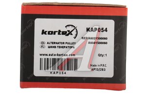 Шкив MERCEDES Sprinter (95-00) генератора KORTEX KAP054, A6021500060