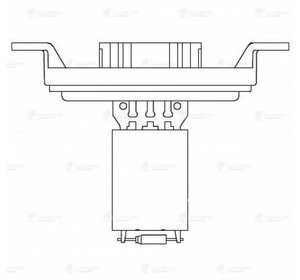 Резистор VW Transporter T5 (03-) отопителя LUZAR LFR1850, 7E0959263C