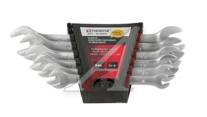 Набор ключей рожковых 8-19мм 6 предметов в холдере CrV THORVIK W1S6PR