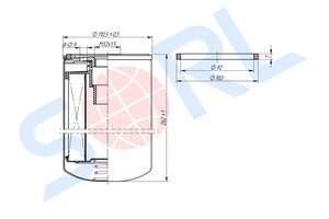 Фильтр топливный MAN RENAULT Magnum VOLVO FH12 (03-) SORL RL6141BA05, KC251, 20976003
