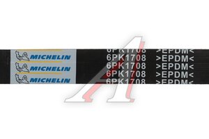 Ремень приводной поликлиновой 6PK1708 PEUGEOT 407 MICHELIN 6PK1708