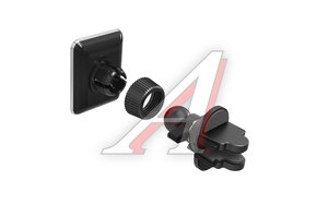 Держатель телефона на дефлектор магнитный ARROYS Vent One black silver, 79137