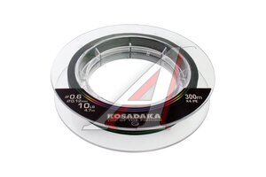 Леска плетен.Kosadaka SUPER 300м green 0,12мм4,7кг BSLX4-300-DG-012, 830736