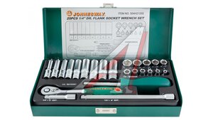 Набор головок торцевых 1/4" 4-13 мм 25предметов JONNESWAY S04H2125S
