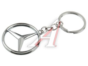 Брелок "MERCEDES" металл,логотип на подвеске MASHINOKOM BMM 019
