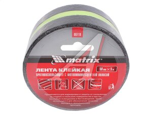 Лента клейкая противоскользящая 50ммх5м MATRIX 88719