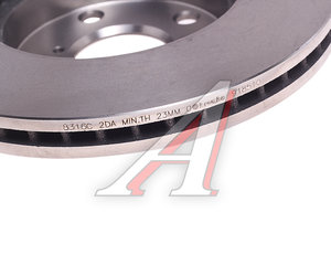 Диск тормозной TOYOTA Rav 4 (00-05) передний (1шт.) BREMBO 09.9185.10, DF4161, 43512-42031