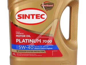 Масло моторное SINTEC Platinum 7000 C3/SP 5W40 синт.4л 963360