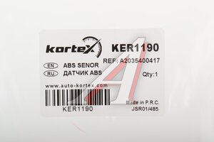 Датчик АБС MERCEDES C (W203) колеса переднего KORTEX KER1190, A2035400417