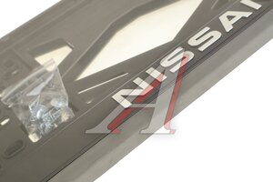 Рамка знака номерного "NISSAN" рельефная комплект 2шт., крепеж NOVATOR АР NISSAN