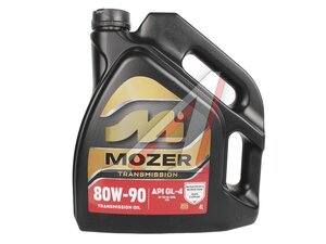 Масло трансмиссионное MOZER Transmission 80W90 GL-4 4л 4607724, MOZER 80W90