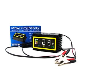 Устройство зарядное 12V 6А 220V (автомат) с ЖК дисплеем Вымпел 13 ОРИОН W-13