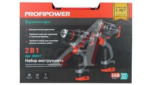 Набор аккум 2в1 ProfiSet 2A16 Li-ion 2х2.0Ач E0227