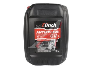 Антифриз красный -40C 10кг G12+ CLINCH ORGANIC ADDITIVES 3112410R, CLINCH