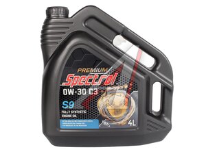 Масло моторное SPECTROL PREMIUM S9 0W30 C3 4л 98827, SPECTROL 0W30