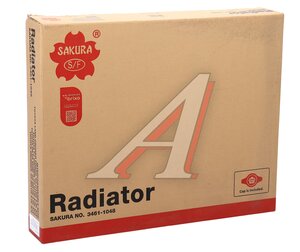 Радиатор TOYOTA Land Cruiser Prado (03-09) (4.0) АКПП SAKURA 34611048, 64684, 16400-31350
