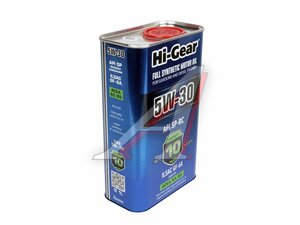 Масло моторное HG 5W30 A5/B5 синт. 1л HG0530, HI-GEAR 5W30