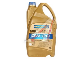 Масло моторное RAVENOL ECS 0W20 синт. API SN 4л 1111102-004-01-999, RAVENOL 0W20