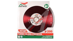 Круг алм. TURBO GLASS PREMIUM 200*1.8*10*25.4 SK-TGP20025