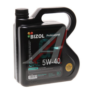 Масло моторное BIZOL GREEN Oil+ 5W40 синт.4л 81036, BIZOL 5W40
