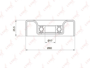 Ролик приводного ремня HONDA Jazz,Civic обводной LYNX PB5002, VKM63002, 38942-PWA-004