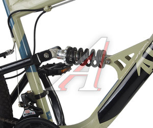 Велосипед 26" 18-ск. двухподвесный бежево-черный ALTAIR MTB FS 26 1.0, RBKT1F16E007, 185