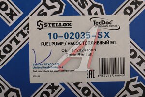 Насос топливный RENAULT Logan (1.4/1.6) STELLOX 10-02035-SX, 30290, 6001547603