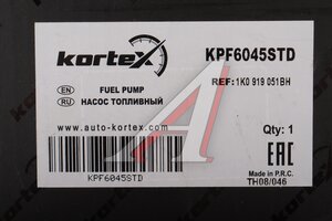 Насос топливный VW Golf,Jetta (03-) в сборе KORTEX KPF6045STD, 7.05656.06.0, 1K0919051BH