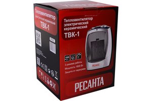 Тепловентилятор бытовой 1000Вт ТВК-1 РЕСАНТА ТВК-1, 67/2/3