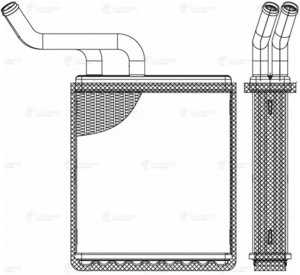 Радиатор отопителя GREAT WALL LUZAR LRh3007, 8101100-K00