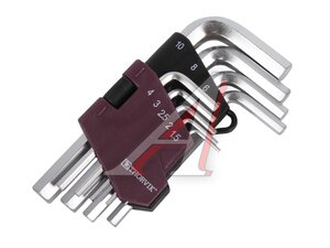 Набор ключей шестигранных 1.5-10мм 9 предметов THORVIK HKS9S
