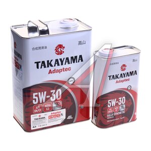 Масло моторное TAKAYAMA Adaptec C3 5W30 синт.4+1л 102040, TAKAYAMA 5W30