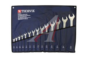 Набор ключей комбинированных 10-32мм 14 предметов в сумке CrV THORVIK CWS0014