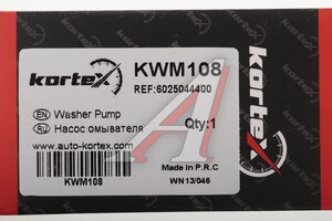 Насос омывателя GEELY Monjaro (22-) стекла ветрового KORTEX KWM108, 6025044400