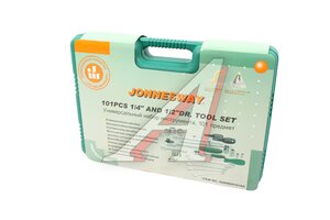 Набор инструментов 101 предмет слесарно-монтажный 1/4,1/2" в кейсе JONNESWAY S04H624101SA