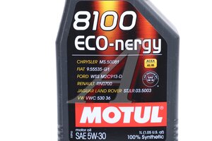 Масло моторное MOTUL 8100 ECO-NERGY 5W30 синт.1л 102782, MOTUL 5W30/102782/104257/102898/111685/111860/111686/112441
