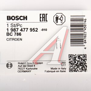 Трос стояночного тормоза PEUGEOT 107 CITROEN C1 левый BOSCH 1987477952, GCH418, 4745.Y3