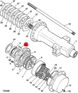 Болт бортовой крышки JCB 1321/0407Z 1321/0407Z