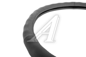 Оплётка руля (L) 39-41cм черная нат. кожа AVS A78649S