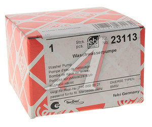Насос омывателя MERCEDES Sprinter (906),C (W202,203,210,211,220) BMW FEBI 23113, A2108690821/67128362154/67128377612/67128377987