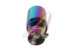 Насадка на глушитель d=62мм нержавеющая сталь Спорт-8 D1029