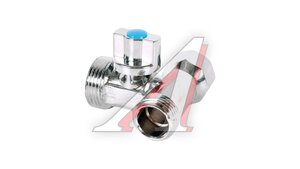 Кран шаровый для подключения стир.маш.1/2"х3/4"х1/2" VT.256.N.04